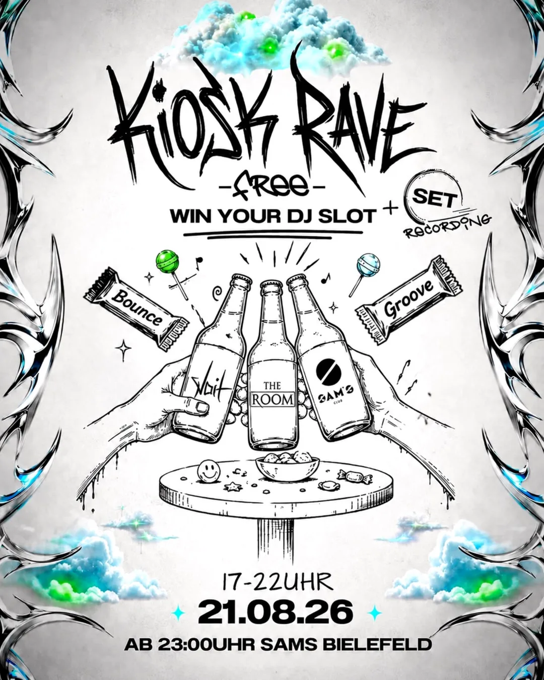 Flyer für Kiosk Rave